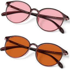 BRADDELL FL-41 & FL-60 Tinted Glasses for Migraine & Light Sensitivity