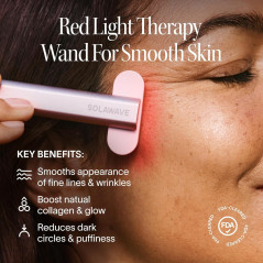 Solawave 4-in-1 Red Light Therapy Wand for Face & Neck – Anti-Aging Beauty Device
