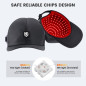 Casque chauffant sans fil à lumière rouge 2000mAh pour croissance des cheveux, portable unisexe Casque chauffant sans fil à lumière rouge 2000mAh pour croissance des cheveux, portable unisexe