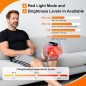 Knee Massager with Heat, 660nm & 850nm Infrared Red Light, Vibration, Rechargeable 5000mAh Heated Brace for Pain Relief Knee Massager with Heat, 660nm & 850nm Infrared Red Light, Vibration, Rechargeable 5000mAh Heated Brace for Pain Relief