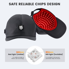 Cordless Red Light Therapy Cap for Hair Growth | Portable & Rechargeable