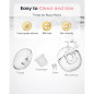 Nuliie S32 Hands-Free Wearable Breast Pump, 4 Modes, 9 Suction Levels, Multi-Size Flanges, 2-Pack White Nuliie S32 Hands-Free Wearable Breast Pump, 4 Modes, 9 Suction Levels, Multi-Size Flanges, 2-Pack White