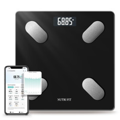 NUTRI FIT Smart Body Scale - Bluetooth BMI, Fat & Muscle Monitor
