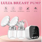 Lulia Double Electric Breast Pump, 4 Modes, 9 Levels, Low Noise, Anti-Backflow, LED Display, BPA-Free, 24mm Flange Lulia Double Electric Breast Pump, 4 Modes, 9 Levels, Low Noise, Anti-Backflow, LED Display, BPA-Free, 24mm Flange