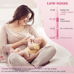 Lulia Double Electric Breast Pump – 4 Modes, Portable, BPA Free, Quiet
