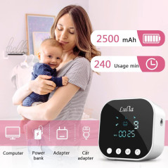 Lulia Double Electric Breast Pump – 4 Modes, Portable, BPA Free, Quiet