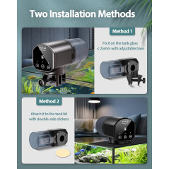 Automatic Fish Feeder 200ml for Aquarium, Turtle, Betta, Koi – Battery Operated Timer for Flakes & Pellets