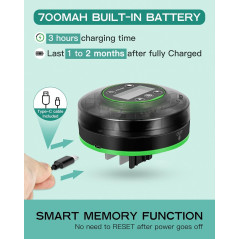Distributeur Automatique de Nourriture pour Poissons USB Rechargeable avec Minuteur et Écran LCD