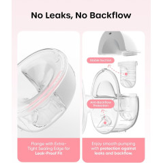Nuliie S32 Hands-Free Wearable Breast Pump - 4 Modes, Anti-Leak, 2-Pack