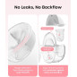 Nuliie S32 Hands-Free Wearable Breast Pump, 4 Modes, 9 Suction Levels, Multi-Size Flanges, 2-Pack White