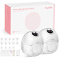 Nuliie S32 Hands-Free Wearable Breast Pump, 4 Modes, 9 Suction Levels, Multi-Size Flanges, 2-Pack White