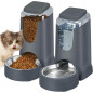 Automatic Cat & Dog Feeder with 2 Stainless Steel 1-Gallon Bowls - Gravity Food & Water Dispenser for Small to Medium Pe Automatic Cat & Dog Feeder with 2 Stainless Steel 1-Gallon Bowls - Gravity Food & Water Dispenser for Small to Medium Pe