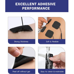 Nursal TENS Unit Replacement Pads - 20 Packs, Latex-Free Electrodes