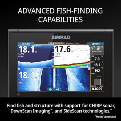 Simrad GO Chartplotter & Fish Finder with Transducer, Radar & C-MAP