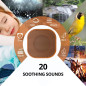 White Noise Machine Plug-in with 20 Non-Looping Natural Sounds, Memory Function, Sleep Timer, Wood Grain 2025 White Noise Machine Plug-in with 20 Non-Looping Natural Sounds, Memory Function, Sleep Timer, Wood Grain 2025
