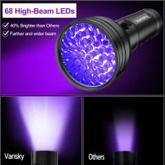 Détecteur de Fuite Clim VanSky 68 LED avec Lunettes Protège