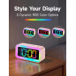 Cadmos Cute Pink Alarm Clock with RGB Night Light - Small, Perfect for Girls' Bedroom & Kawaii Gifts Cadmos Cute Pink Alarm Clock with RGB Night Light - Small, Perfect for Girls' Bedroom & Kawaii Gifts