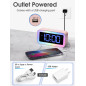 Cadmos Cute Pink Alarm Clock with RGB Night Light - Small, Perfect for Girls' Bedroom & Kawaii Gifts Cadmos Cute Pink Alarm Clock with RGB Night Light - Small, Perfect for Girls' Bedroom & Kawaii Gifts