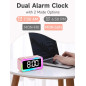 Cadmos Cute Pink Alarm Clock with RGB Night Light - Small, Perfect for Girls' Bedroom & Kawaii Gifts Cadmos Cute Pink Alarm Clock with RGB Night Light - Small, Perfect for Girls' Bedroom & Kawaii Gifts
