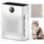 MOOKA Air Purifier for Large Rooms up to 2200 sq.ft, Washable Filter, PM2.5 Sensor, White - PR1 MOOKA Air Purifier for Large Rooms up to 2200 sq.ft, Washable Filter, PM2.5 Sensor, White - PR1