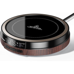 Coffee Mug Warmer 50W with Timer & Auto Shut Off – Wood Smart Display