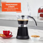 IMUSA Electric Espresso Maker 3 or 6 Cup, Cool-Touch Handle & Base, Cast Aluminum, Black—Ideal for Cuban Coffee IMUSA Electric Espresso Maker 3 or 6 Cup, Cool-Touch Handle & Base, Cast Aluminum, Black—Ideal for Cuban Coffee