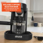 IMUSA 4 Cup Electric Espresso & Cappuccino Maker with Milk Frother, Matte Black – Perfect for Home Baristas IMUSA 4 Cup Electric Espresso & Cappuccino Maker with Milk Frother, Matte Black – Perfect for Home Baristas