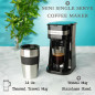 Mixpresso Single Serve Coffee Maker with 14oz Travel Mug, Reusable Filter, Auto Shut Off - Black Mixpresso Single Serve Coffee Maker with 14oz Travel Mug, Reusable Filter, Auto Shut Off - Black