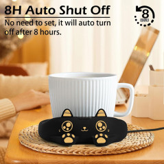 PUSEE Coffee Mug Warmer with 3 Temp Settings, Auto Shut Off, Electric Beverage Warmer Plate for Desk