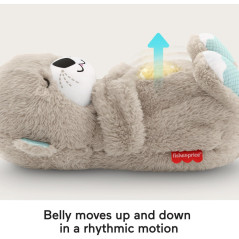 Fisher-Price Otter Sound Machine Plush Toy with Music & Lights for Babies