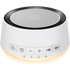 Machine de Bruit Blanc et Veilleuse 30 Sons Apaisants