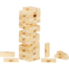 Hasbro Jenga Wooden Tumbling Tower Game - Family Party Fun, Ages 6+