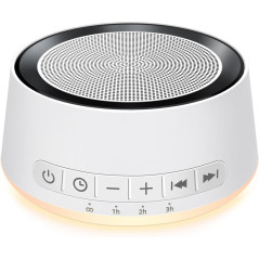 Machine de Bruit Blanc et Veilleuse 30 Sons Apaisants