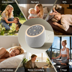 Hotmoon Cocoon 2 Sound Machine – 40 Sounds, Dual-Speaker, Timers & Night Light