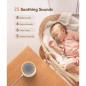 Dreamegg Sound Machine with Nursery Lamp - Soothing Sounds, Timer, Memory, 10-Color Night Light, White Dreamegg Sound Machine with Nursery Lamp - Soothing Sounds, Timer, Memory, 10-Color Night Light, White