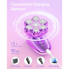 5-in-1 Electric Shaver for Women | Waterproof, Rechargeable, LED Display