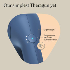 TheraGun Therabody Massage Gun 3 Vitesses Bleu Marine – Appareil de Massage Portable Silencieux Ergonomique