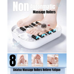 Bain de Pieds Chauffant Pliable avec Rouleaux Shiatsu et Minuteur