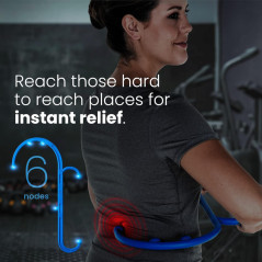 LiBa Deep Tissue Back Neck Massager Theracane – Pain Relief Tool Blue