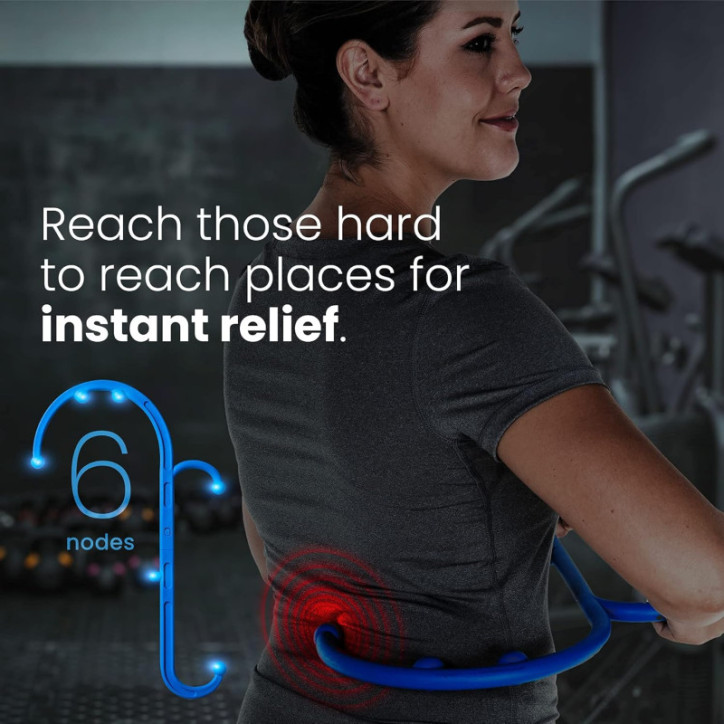 LiBa Theracane Bleu - Massager Deep Tissue pour Dos et Cou, Soulagement Douleur, Sans BPA LiBa Theracane Bleu - Massager Deep Tissue pour Dos et Cou, Soulagement Douleur, Sans BPA