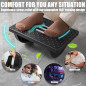 CasaZenith Ergonomic Rocking Foot Rest with Roller Massager - Under Desk Footstool for Office & Gaming, Black CasaZenith Ergonomic Rocking Foot Rest with Roller Massager - Under Desk Footstool for Office & Gaming, Black