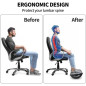 CasaZenith Ergonomic Rocking Foot Rest with Roller Massager - Under Desk Footstool for Office & Gaming, Black CasaZenith Ergonomic Rocking Foot Rest with Roller Massager - Under Desk Footstool for Office & Gaming, Black