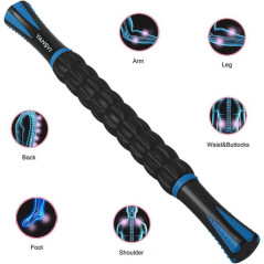 YANSYI 9-Roller Deep Tissue Massage Stick – Portable Muscle Recovery Tool
