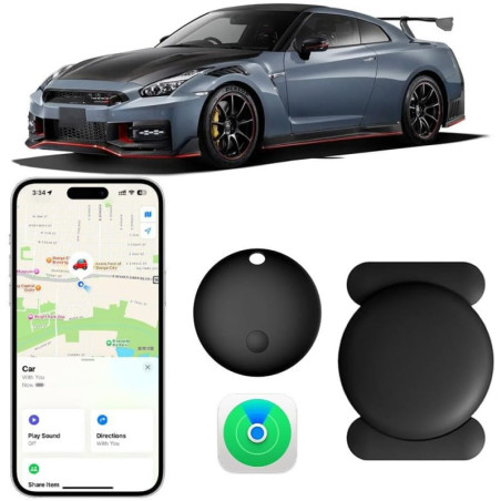 Mini GPS Vehicle Tracker - No Fees, Magnetic, Waterproof, 12-Month Battery