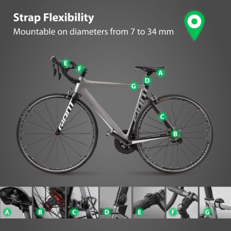 Support Silicone Étanche Anti-Vol pour Apple AirTag - Traceur GPS Caché pour Vélo & Trottinette
