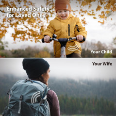 BONE Air Tracker Tag : Support GPS Étanche et Antivol Vélo