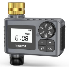 Automatic Water Timer for Garden Hose with Rain Delay & Manual Mode