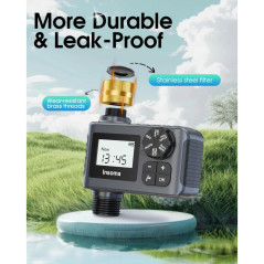 Automatic Water Timer for Garden Hose with Rain Delay & Manual Mode
