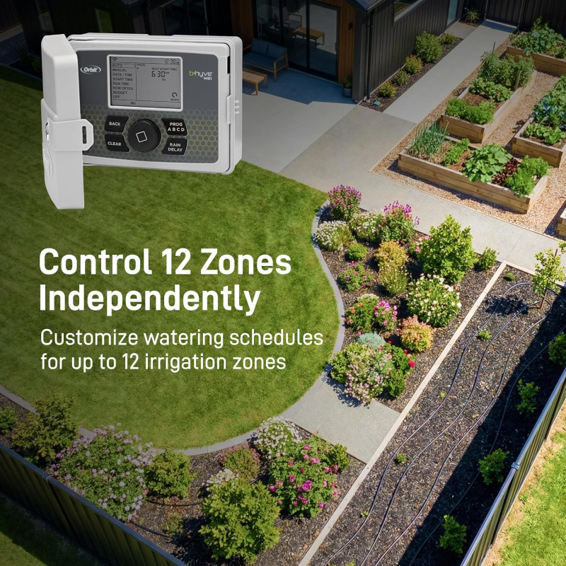 Orbit B-hyve 12-Zone Smart Sprinkler Controller - App & Weatherproof