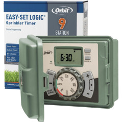 Orbit 57899 9-Station Outdoor Swing Panel Sprinkler Timer System
